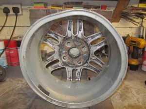 out of shape alloy wheel